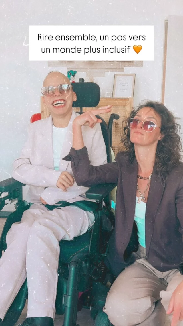 Clap de fin pour le tournage avec @guerrachebesma ! 🎬✨ 

Chaque moment passé avec elle est un rappel puissant que l’inclusion n’est pas un choix, mais une nécessité. Rire, partager, s’émerveiller ensemble… c’est ça, un monde vraiment inclusif. 

Parce que les barrières, c’est dans nos têtes qu’elles existent. Continuons à les faire tomber, un sourire à la fois. ❤️